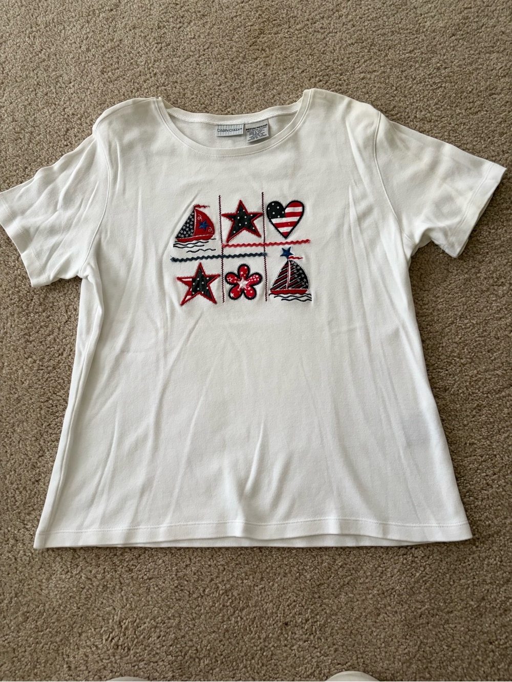 Women’s cabin creek patriotic shirt